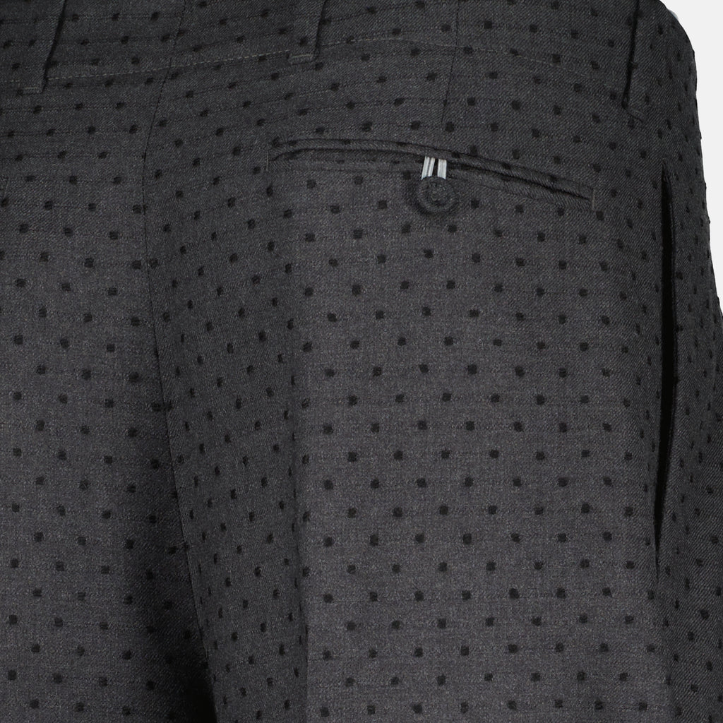 Pantalons Pleated Pants Dior Gris Homme