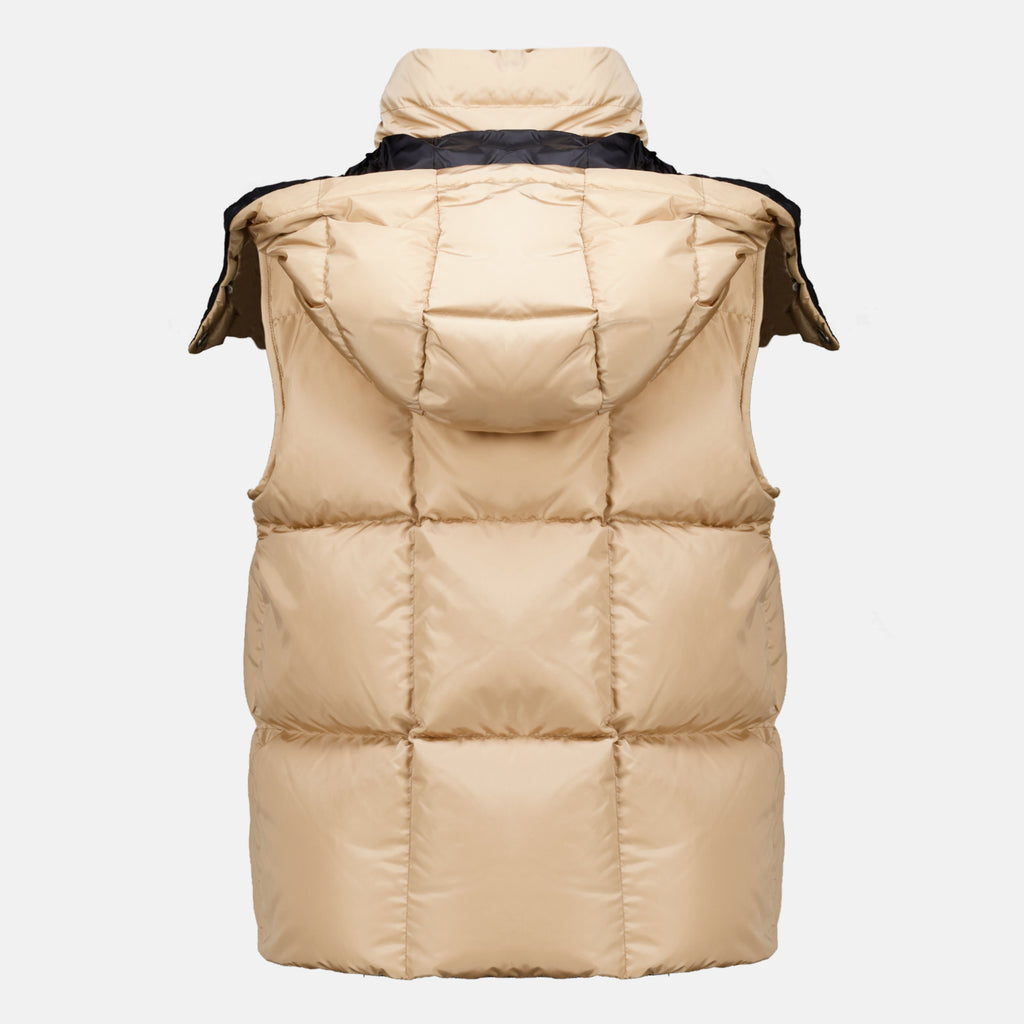 Vestes Macareux 베이지색 민소매 다운 자켓 Moncler Beige Femme