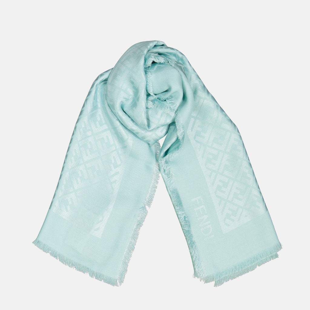 Sciarpe e guanti Châle FF Fendi Blu Femme