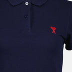 Polo shirts FPL001.760 491 bleu nautique Ami PARIS Blue Femme