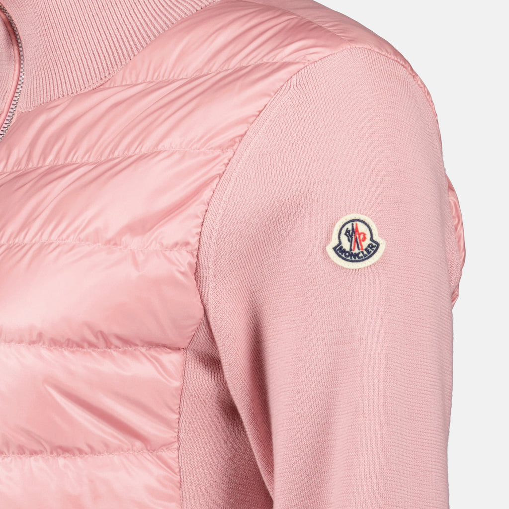 Giacche Veste bi-matière matelassé Moncler Rosa Femme