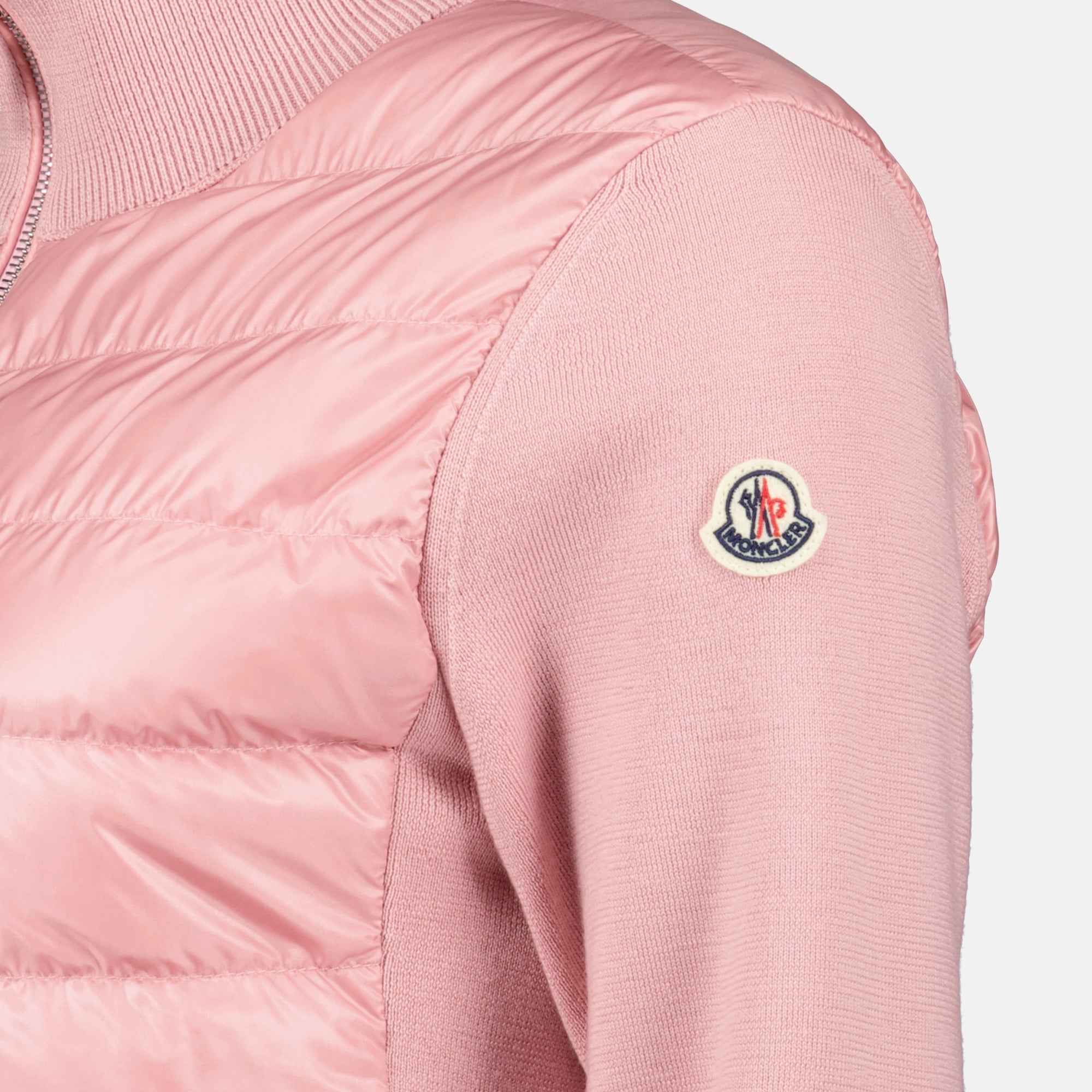 Giacche Veste bi-matière matelassé Moncler Rosa Femme