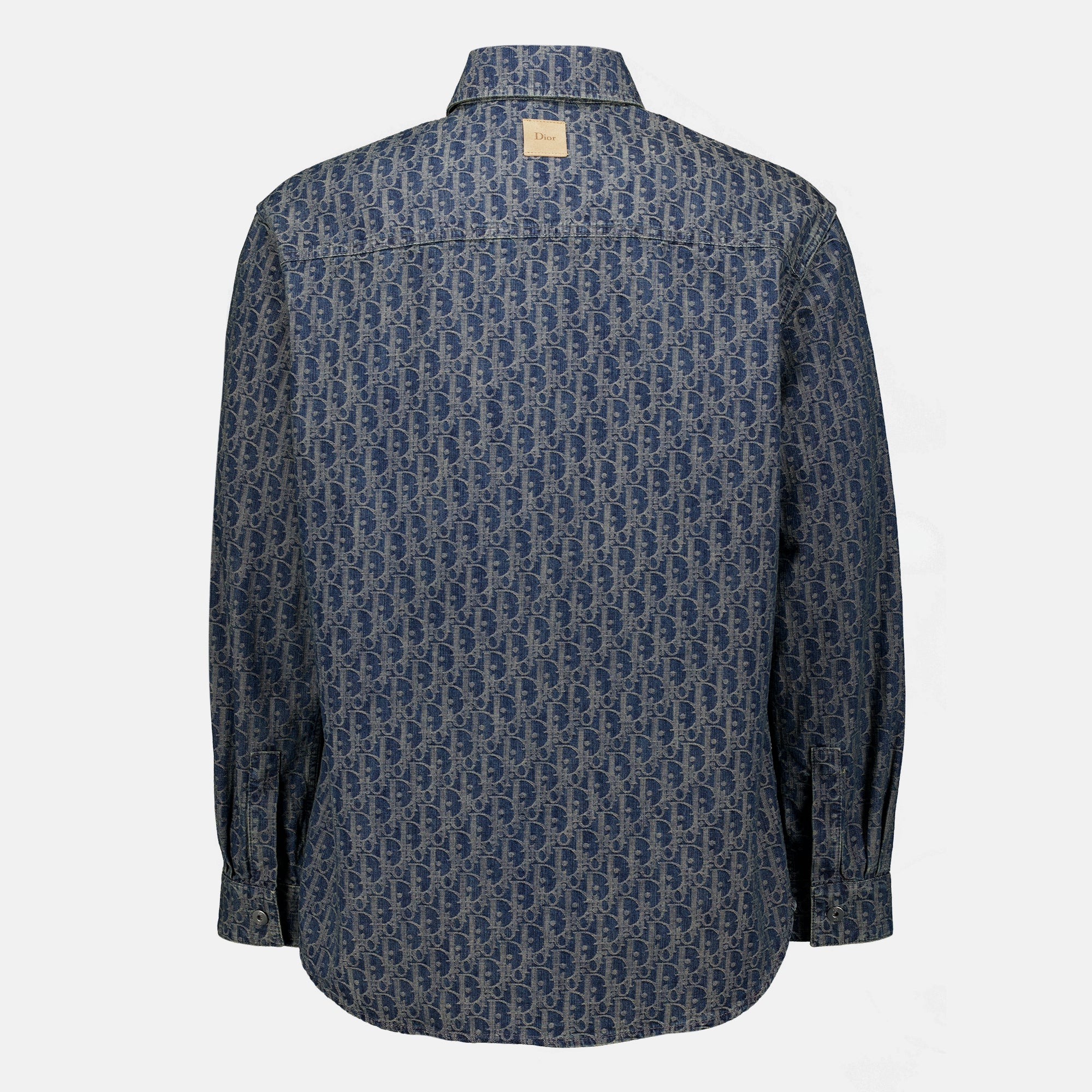 Chemises Camicia Over jacket Dior Oblique in Denim Dior Bleu foncé Homme