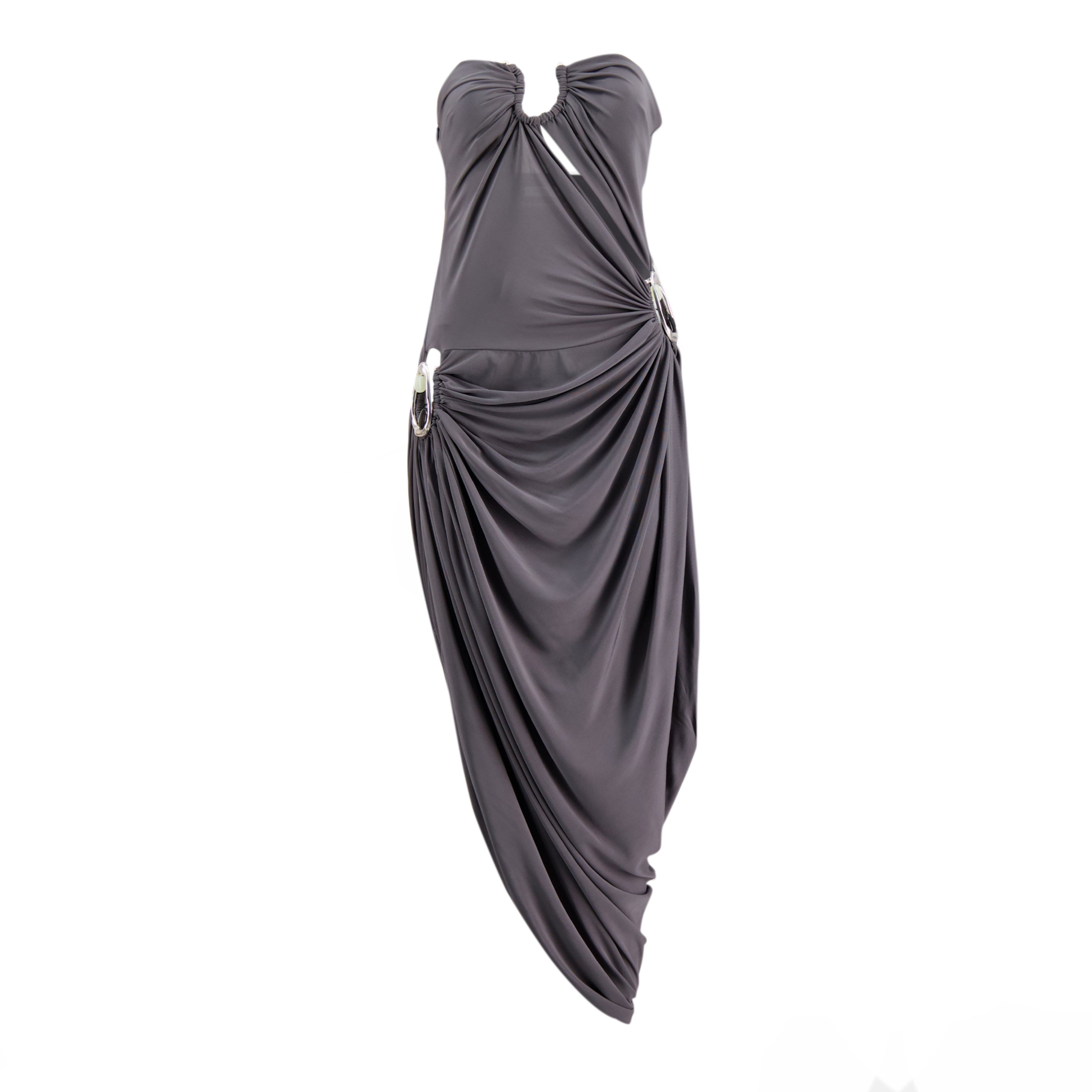 Imagen del vestido Orica gris de la marca Christopher Esber para mujer - Temporada Primavera-Verano 2026 - Vista Frontal