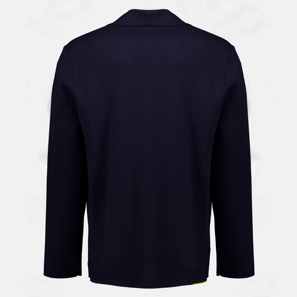 Vestes 다크 블루 소프트 울 자켓 Fendi Bleu foncé Homme