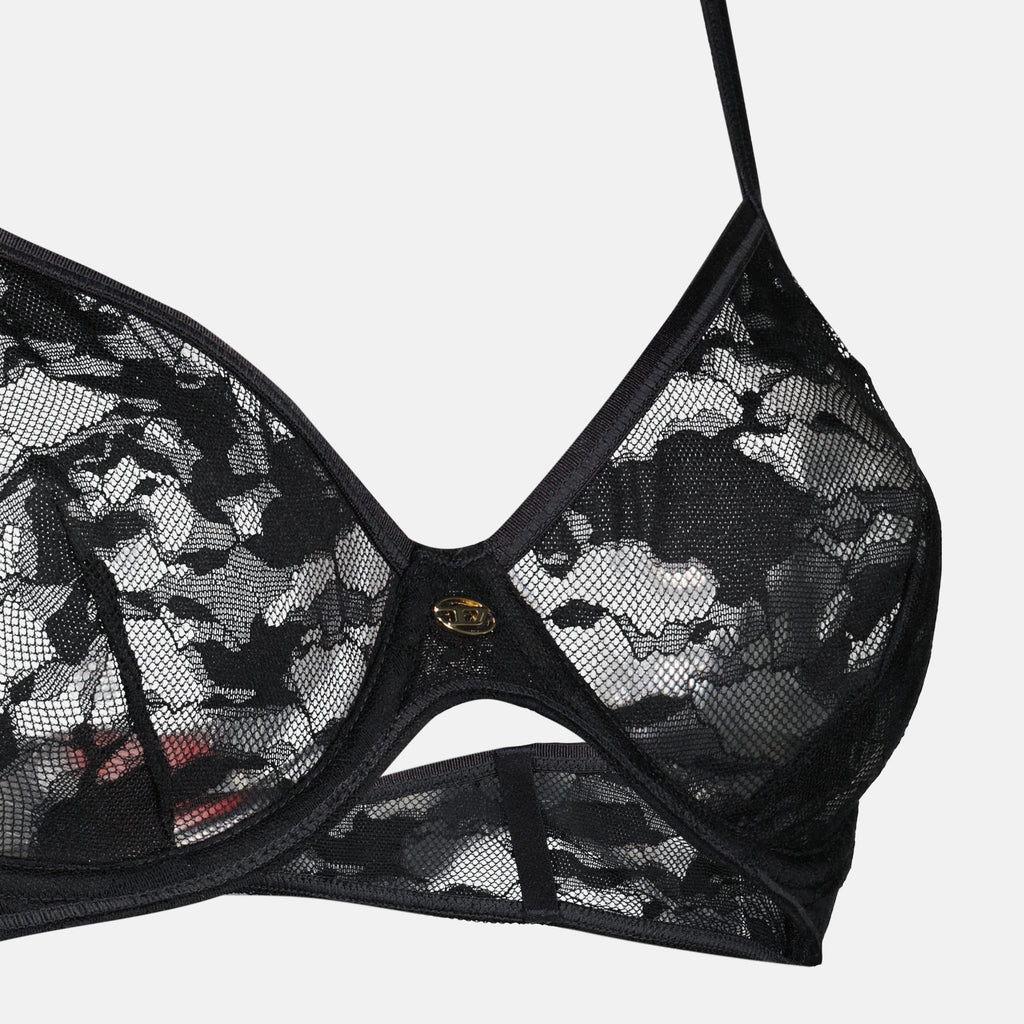 Image de l'article Soutien-gorge D-Wire-UTLT en dentelle noire de la marque Diesel pour Femme - Saison Printemps-Été 2026 - Vue détaillée_1