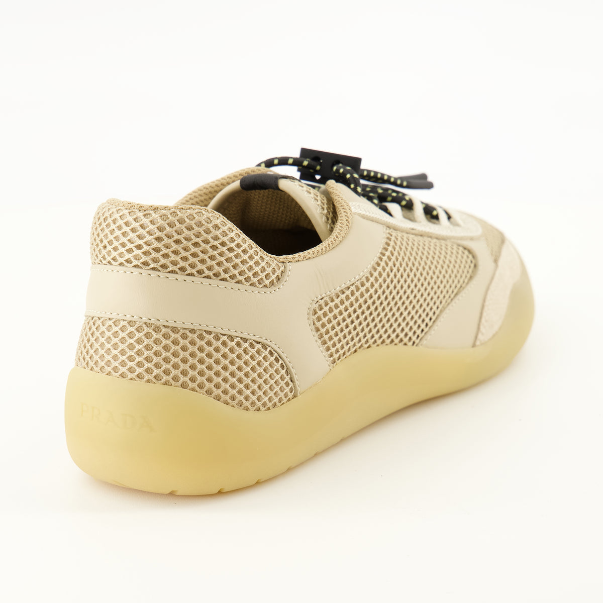 Baskets ベージュ メッシュ スニーカー Prada Beige Femme