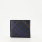 Petite maroquinerie Check Wallets Burberry Bleu foncé Homme