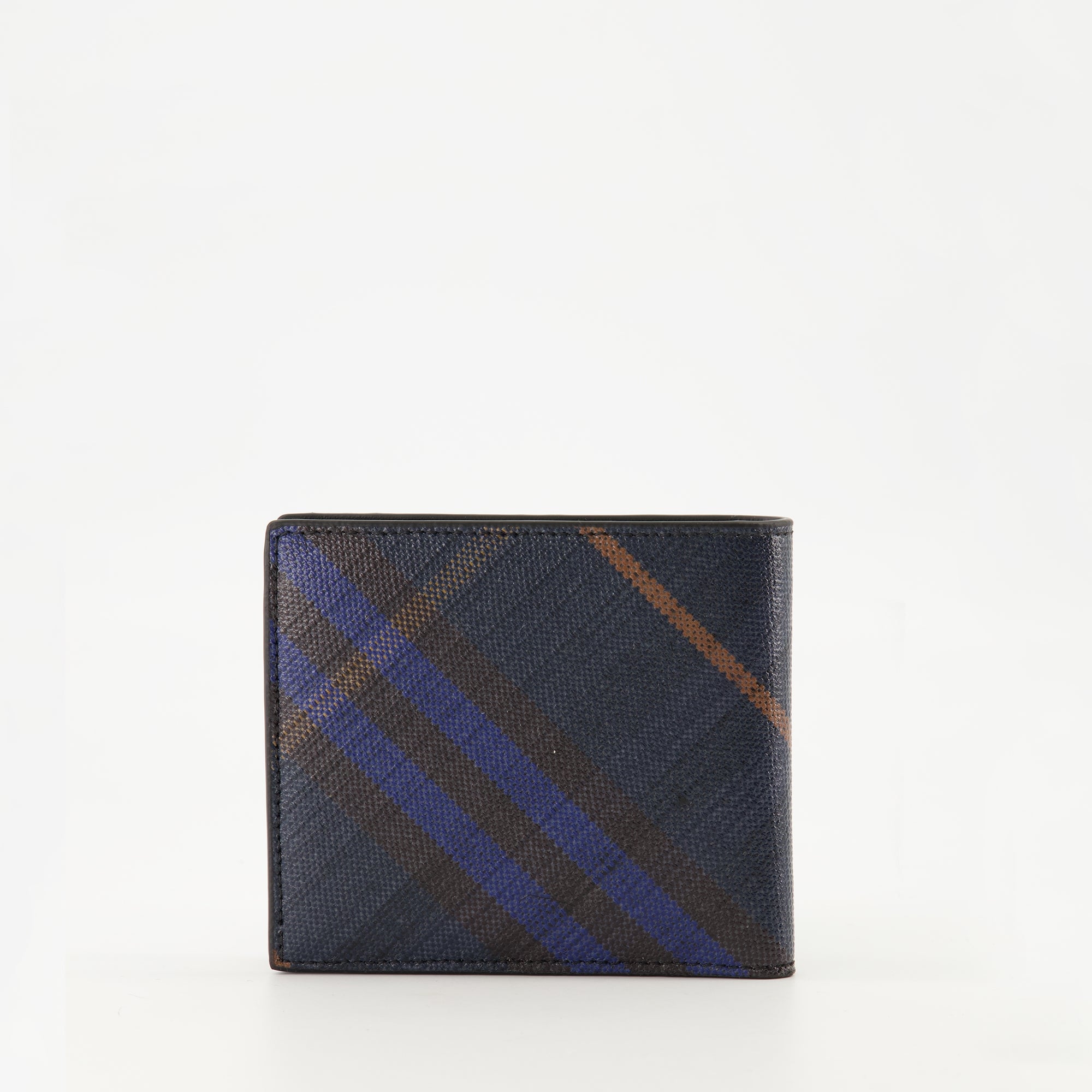 Petite maroquinerie Check Wallets Burberry Bleu foncé Homme
