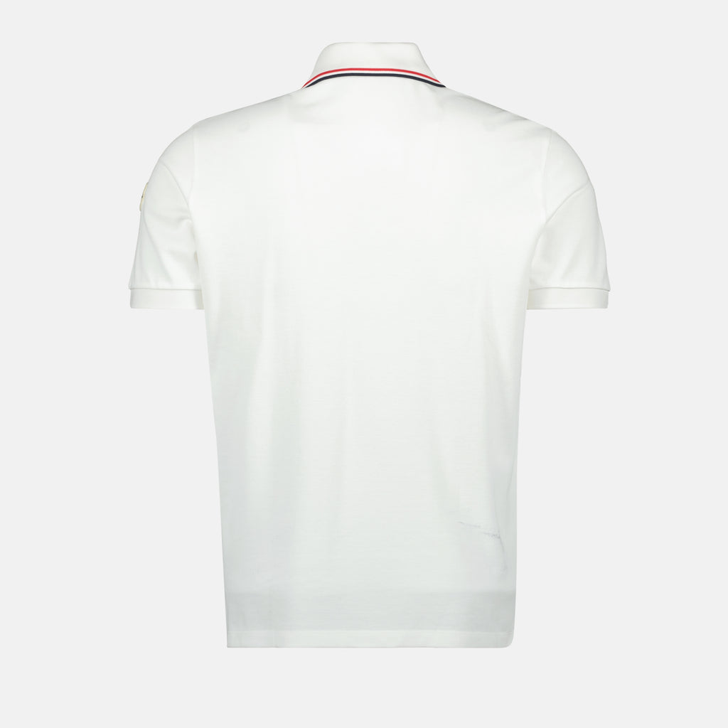 Polos Polo à logo Moncler Blanc Homme