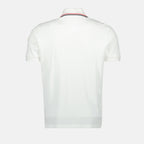 Polos Polo à logo Moncler Blanc Homme