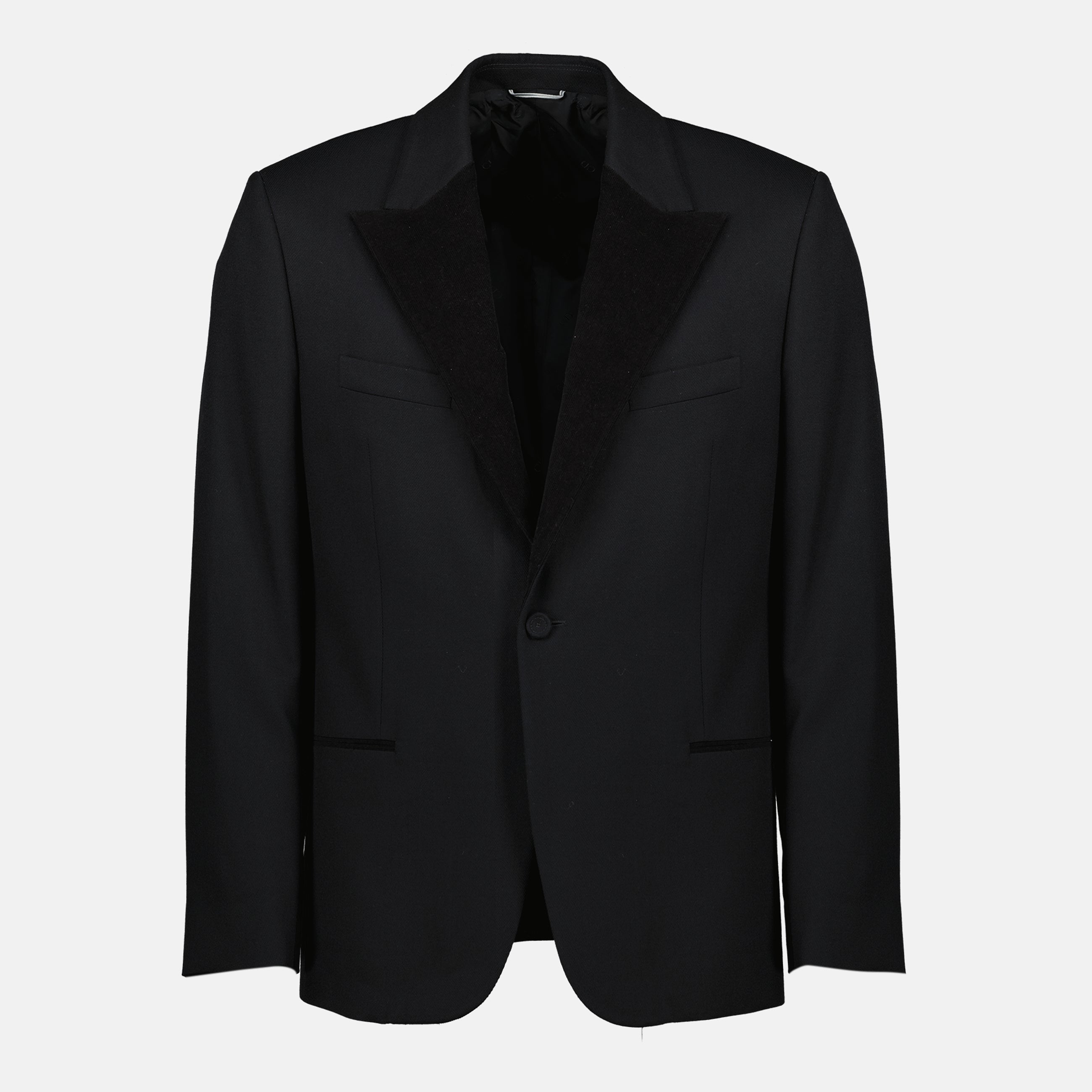 Image de l'article Blazer noir en laine de la marque Dior pour Homme - Saison Automne-Hiver 2025 - Vue de Face