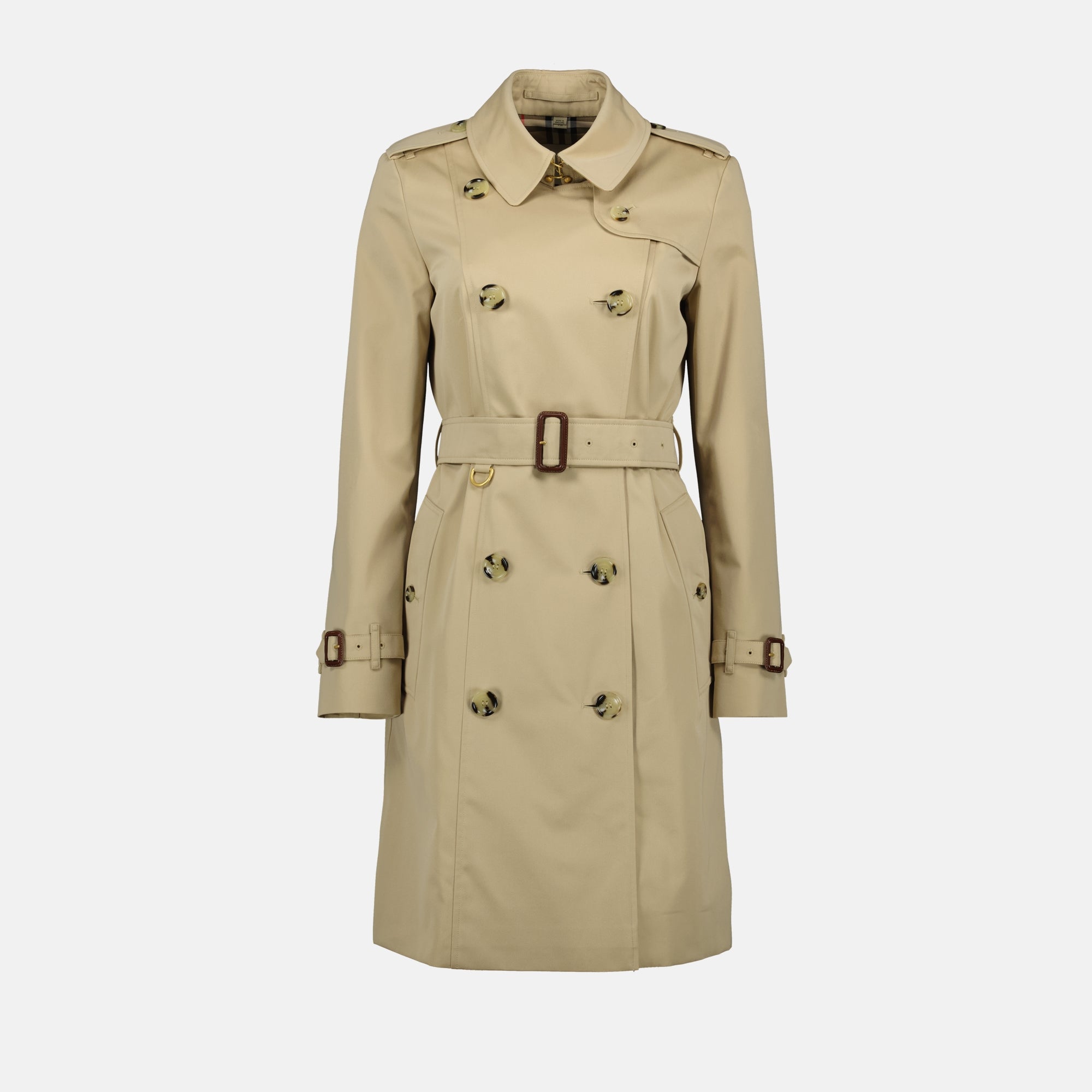 Mäntel Chelsea Langer Trenchcoat Burberry Beige Femme