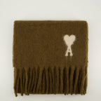 Image of the Ami Heart Scarf from the brand Ami PARIS for Unisex - Fall-Winter 2025 - Back View