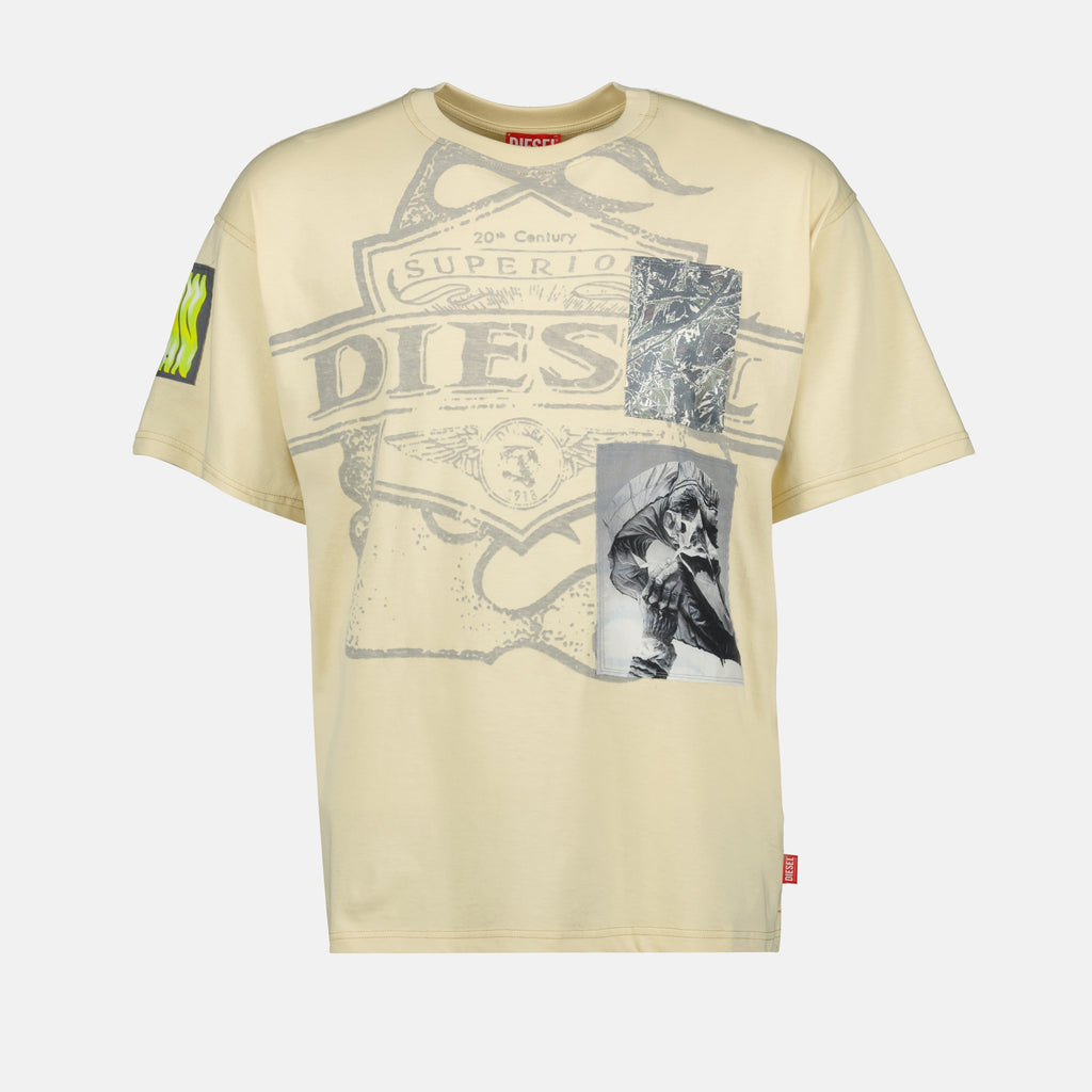 T-Shirts T-Boxt-Slits T-Shirt Diesel Gelb Homme