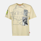 T-Shirts T-Boxt-Slits T-Shirt Diesel Gelb Homme
