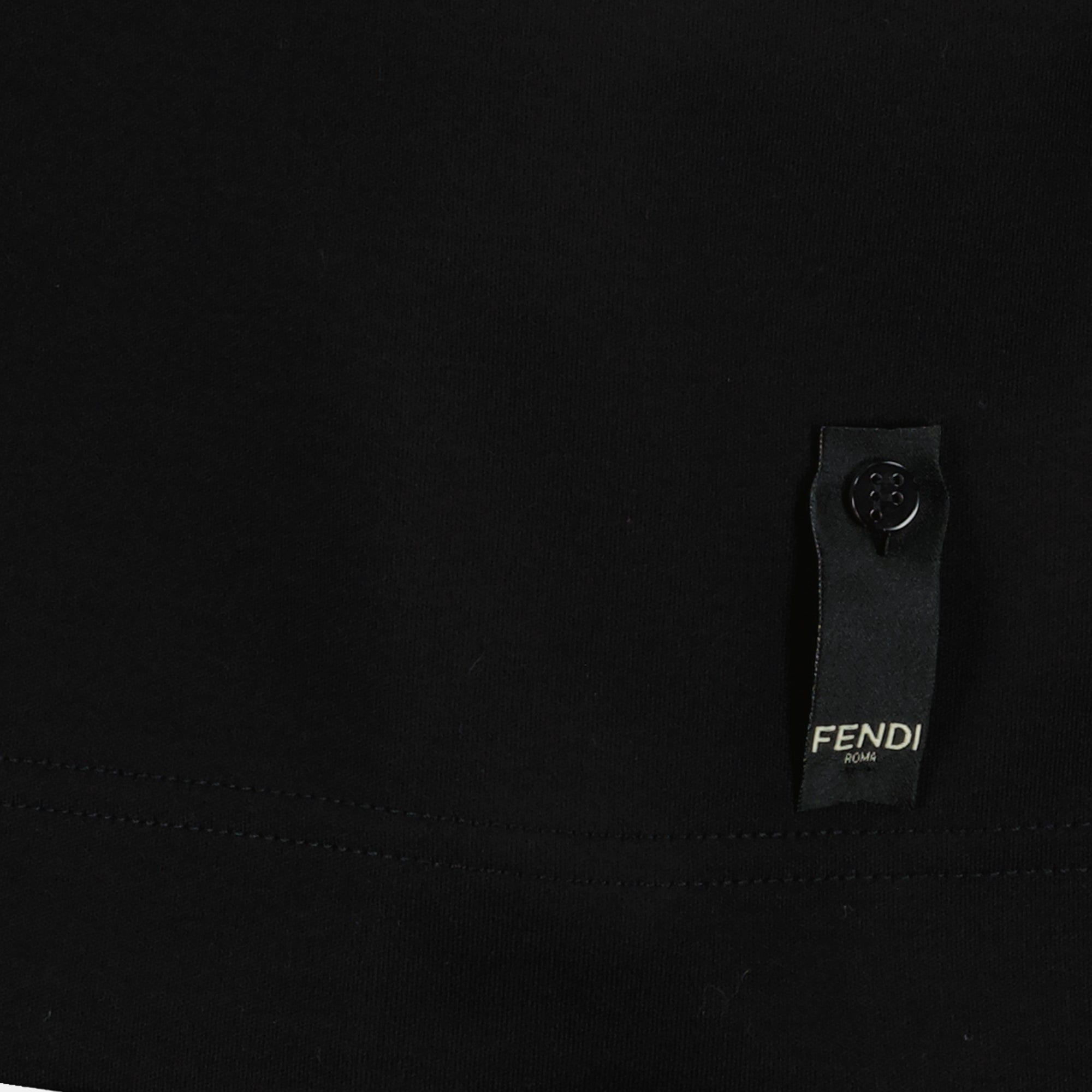 T-shirt T-shirt in cotone Fendi Nero Homme