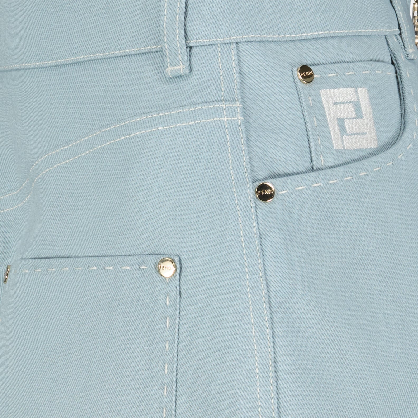 スカート Jupe en denim Fendi 青 Femme