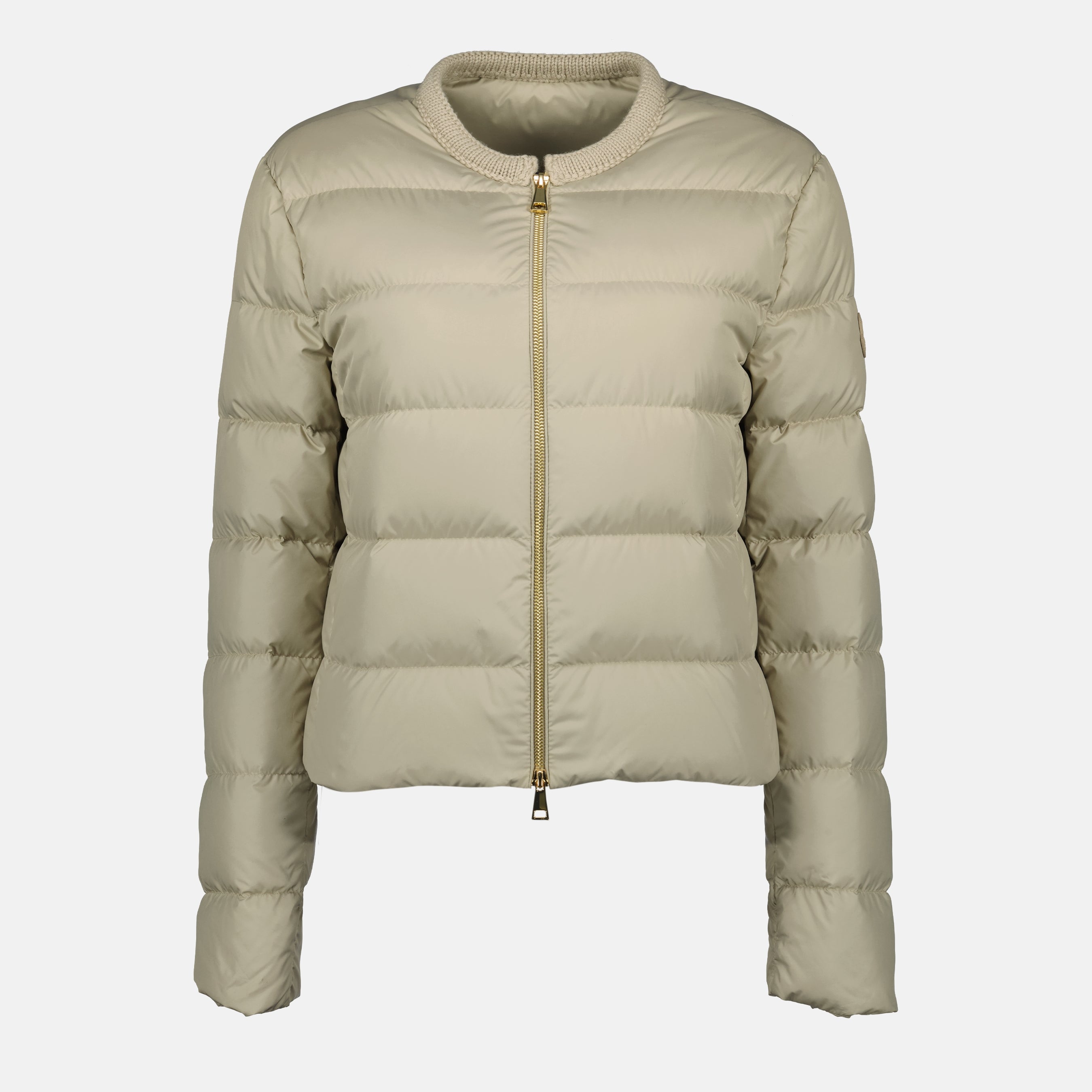 Manteaux Doudoune Mauvezin Moncler Beige Femme