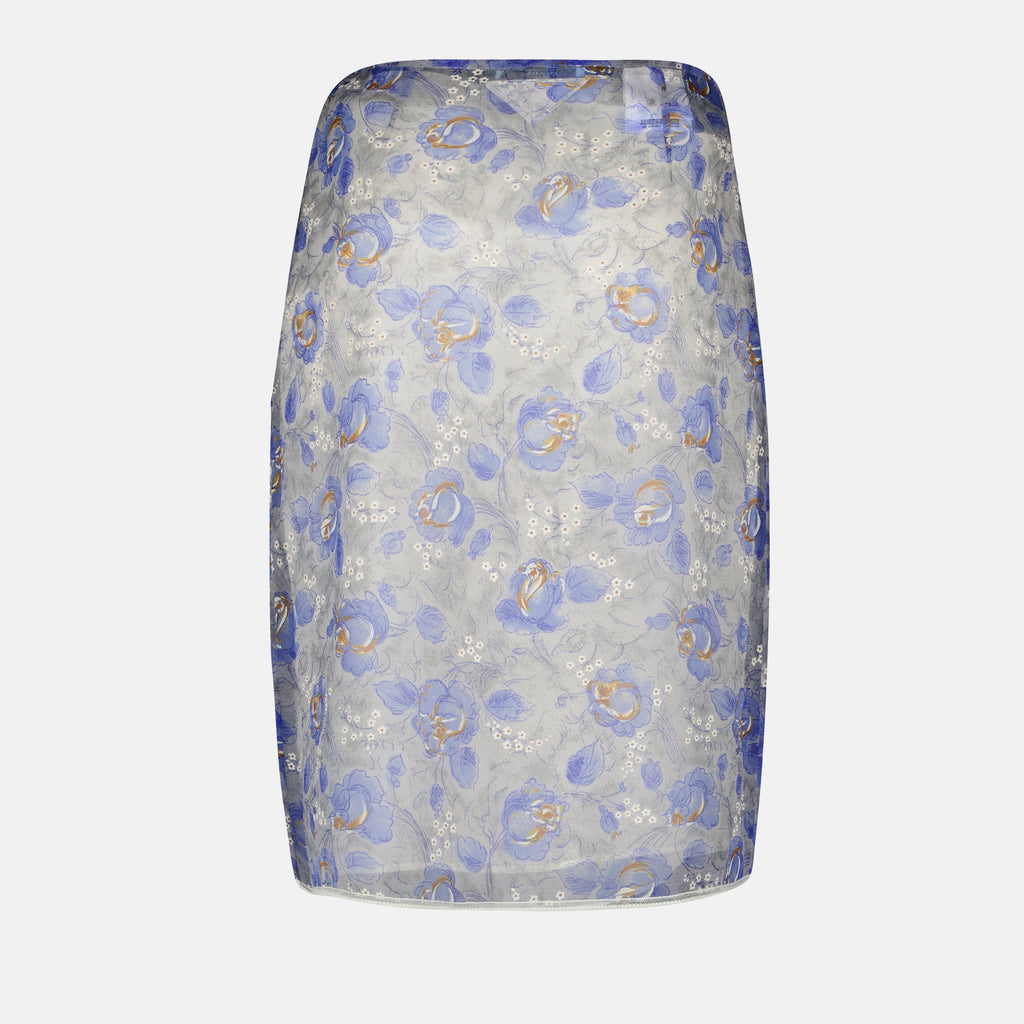 Skirts Printed Nylonette Skirt Prada Purple Femme