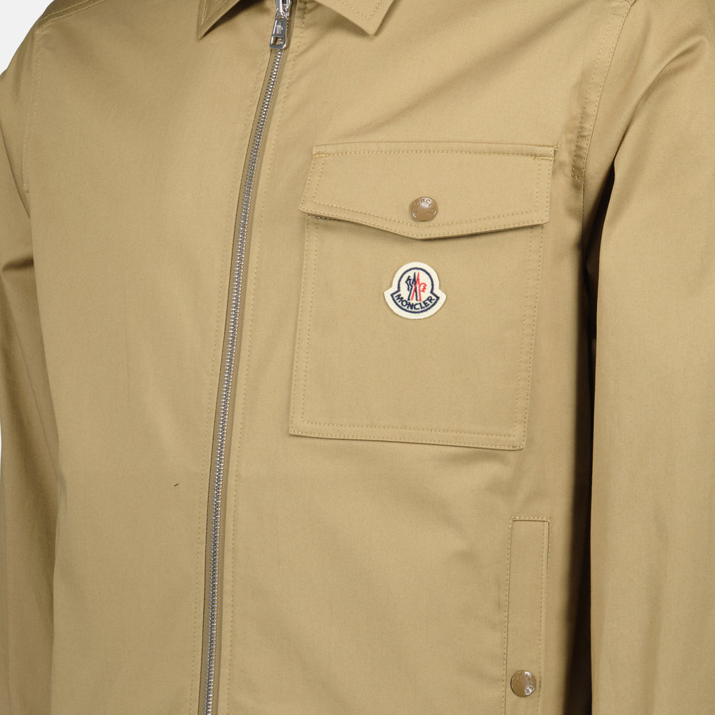 Vestes Veste chemise Moncler Beige Homme