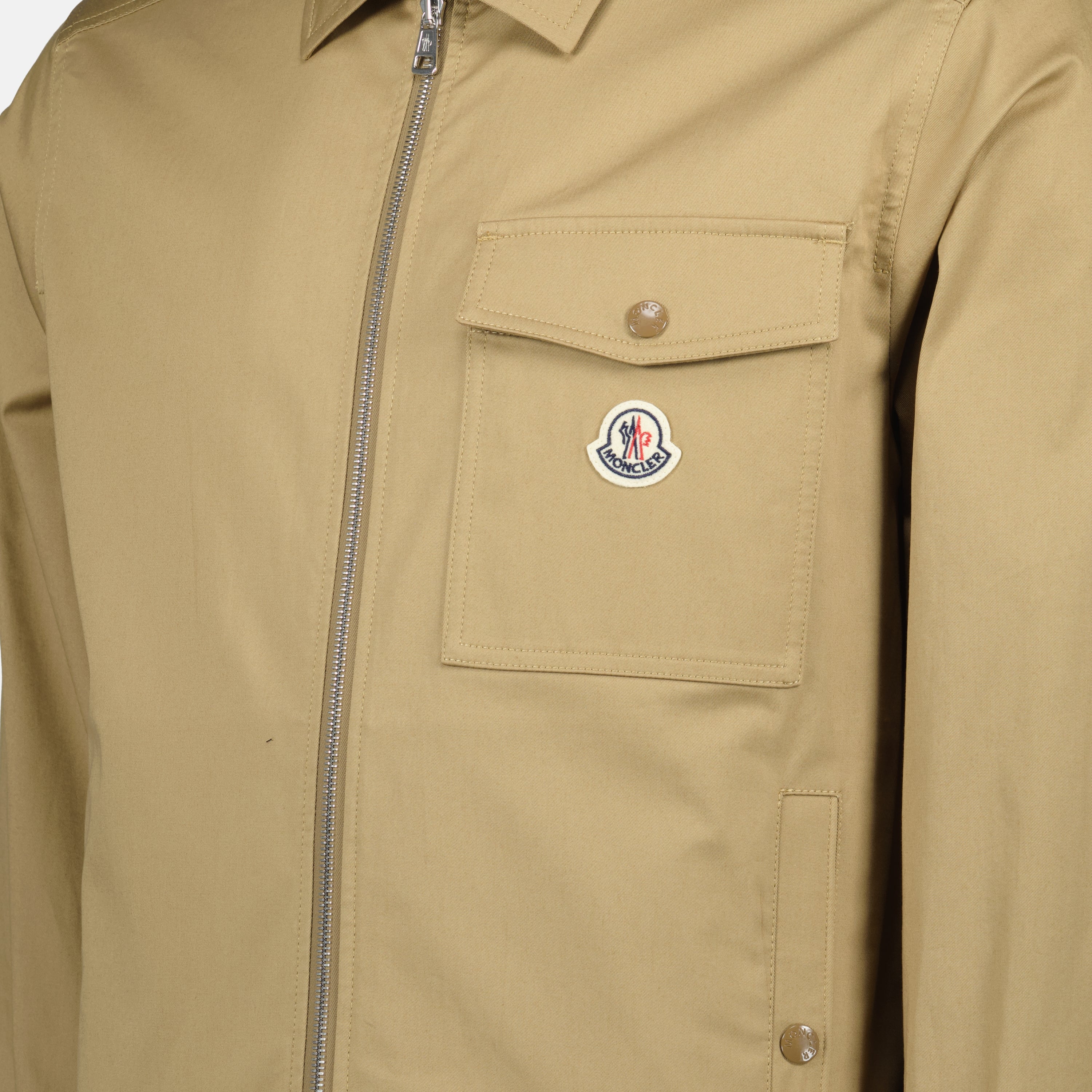 Vestes Veste chemise Moncler Beige Homme