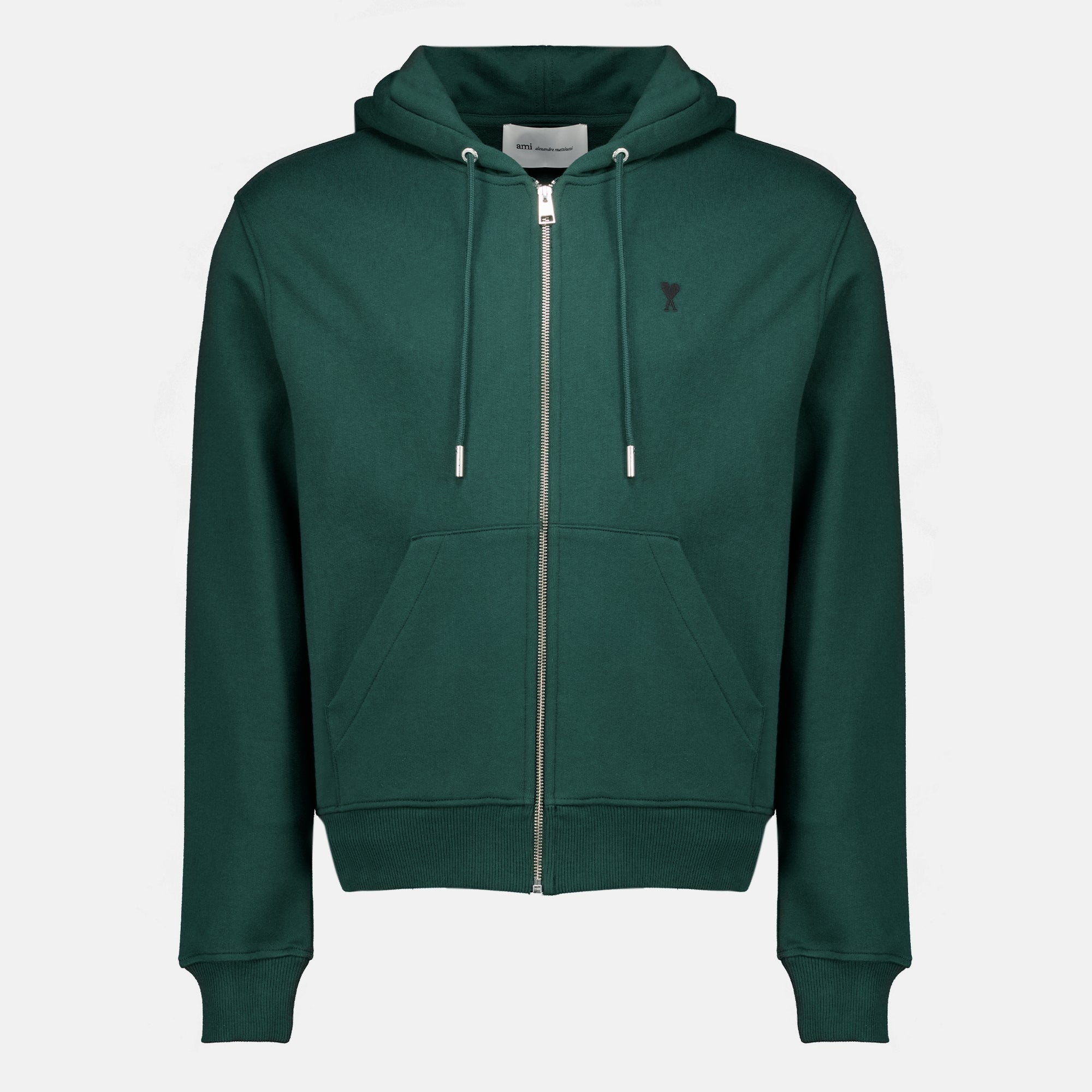 Sweatshirts Chaqueta Verde Zip-Up AMI Heart Ami PARIS Vert Homme