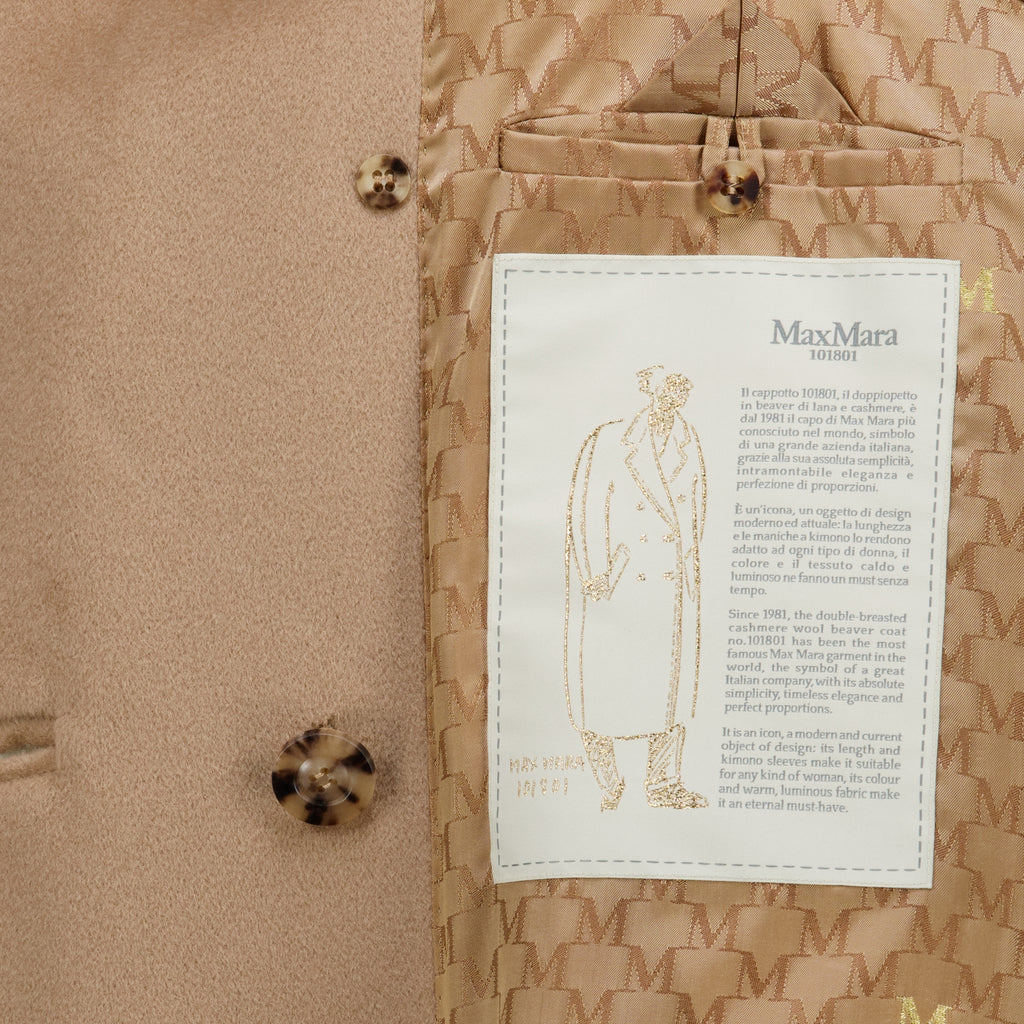 Manteaux Casaco Icon Bege em Lã Max Mara Beige Femme