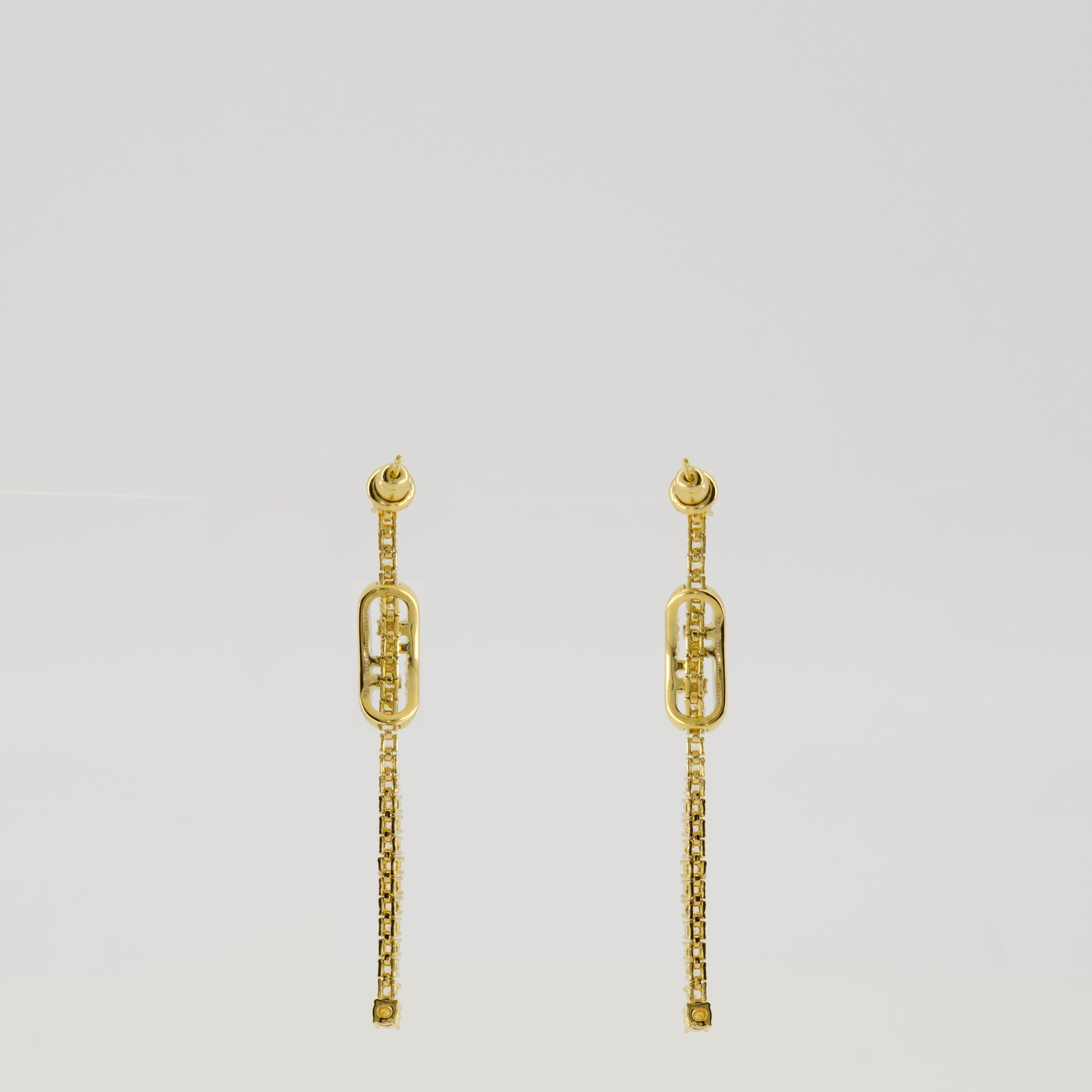 Image de l'article Boucles d'oreilles O'Lock avec cristaux de la marque Fendi pour Femme - Saison Automne-Hiver 2025 - Vue de Dos