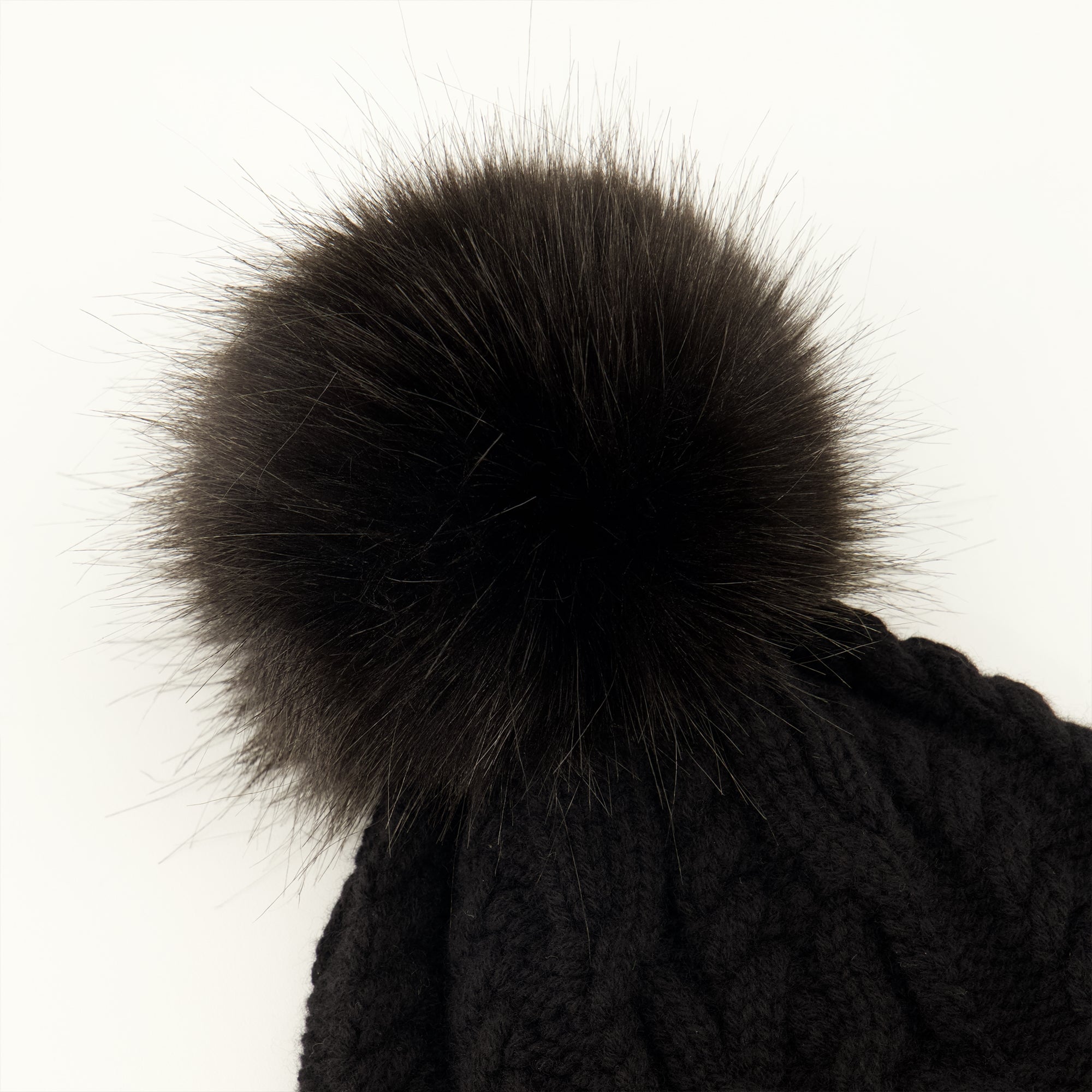ポンポン付き黒ウールニット帽 Moncler - 女性用 – myCompañero