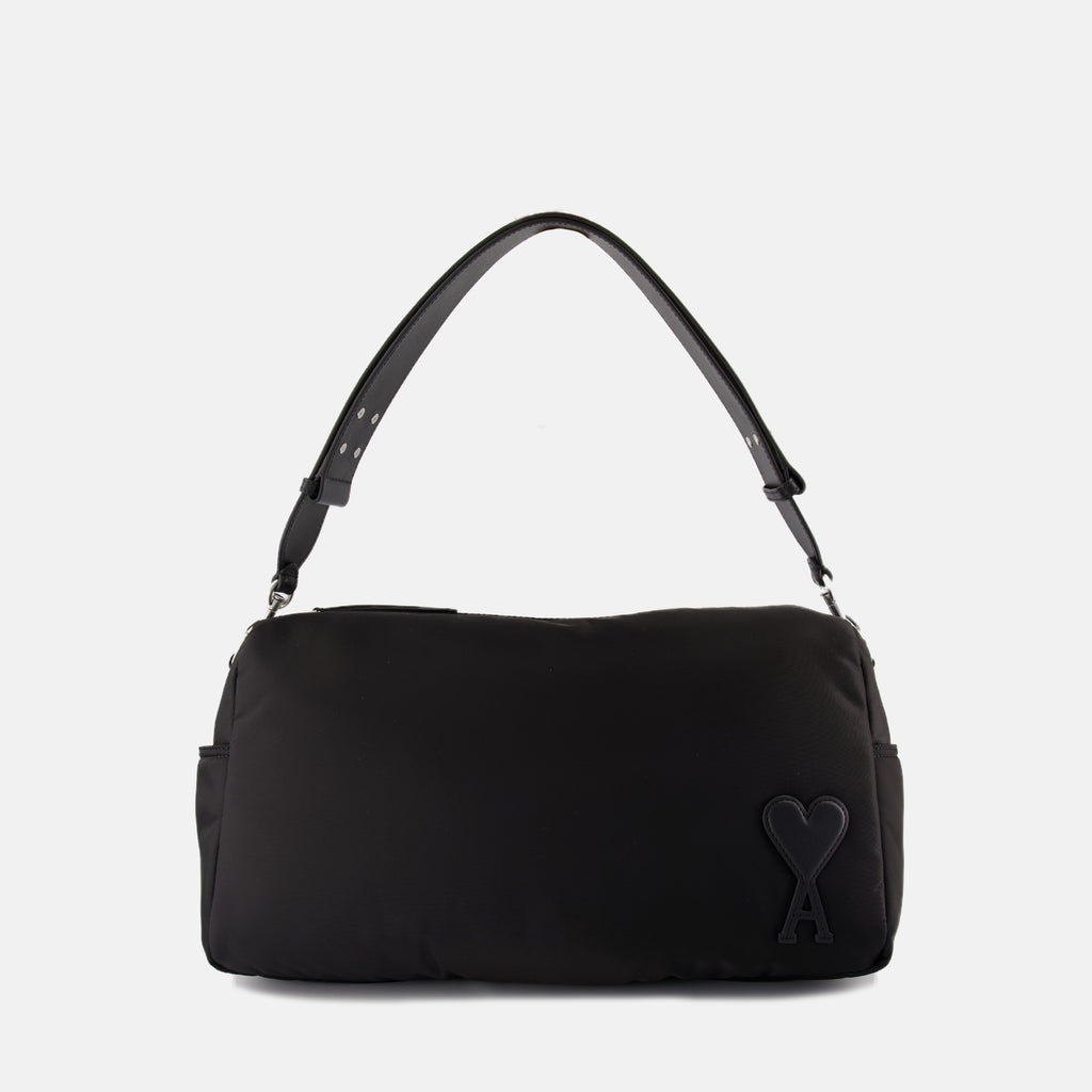Sacs de sport et voyage Sac Marcel en nylon Ami PARIS Noir Unisexe