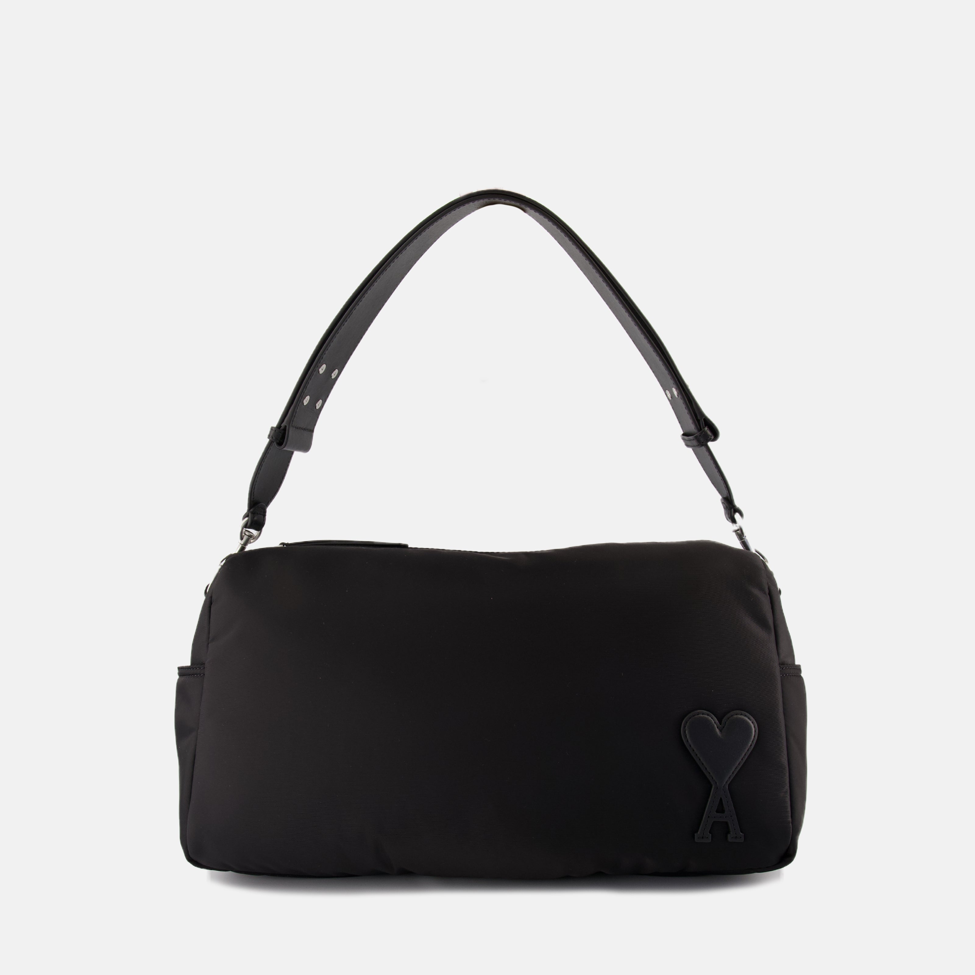 Sacs de sport et voyage Sac Marcel en nylon Ami PARIS Noir Unisexe
