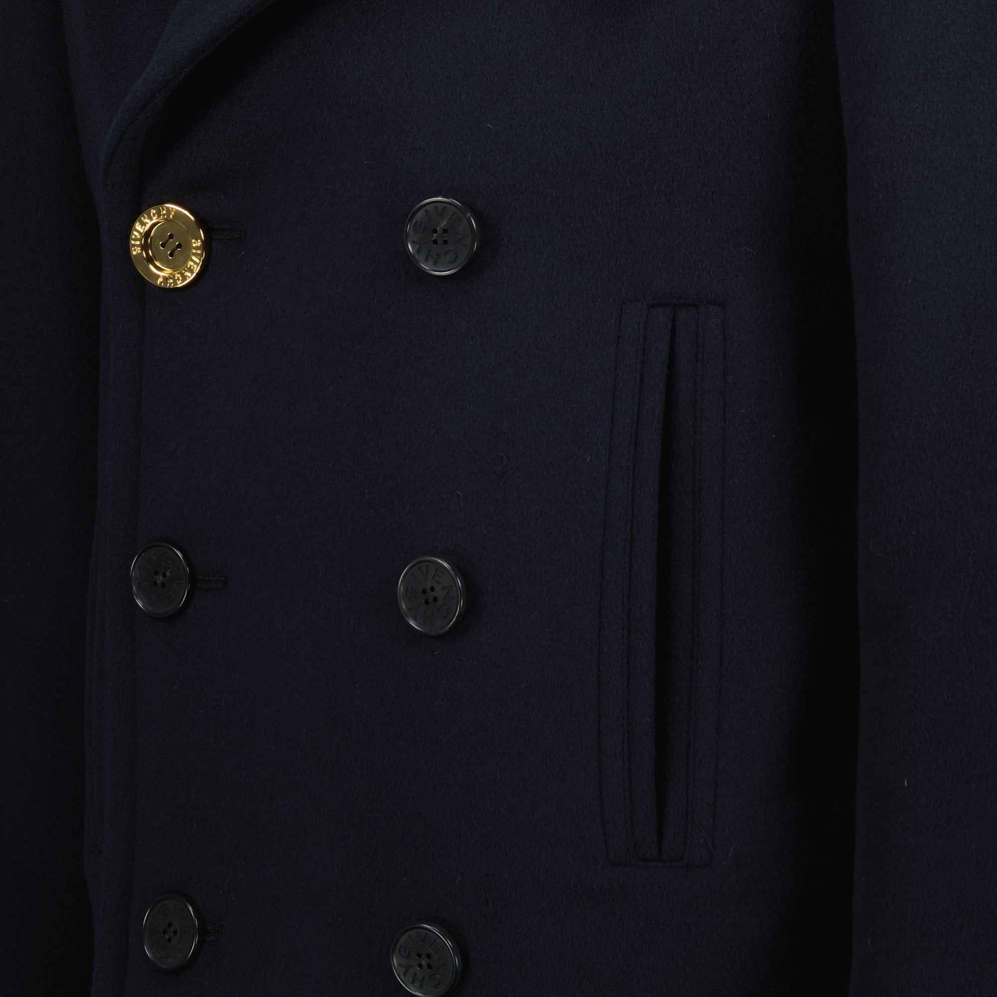 Image of the Givenchy Men's wool caban coat - Autumn-Winter 2025 Season - Detailed View_3