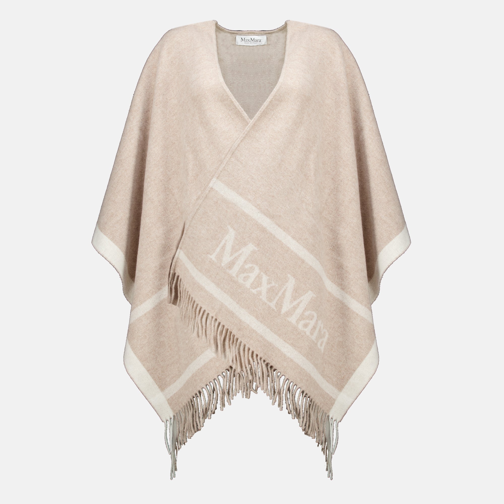 Vestes Poncho de Lã Bege Max Mara Beige Femme