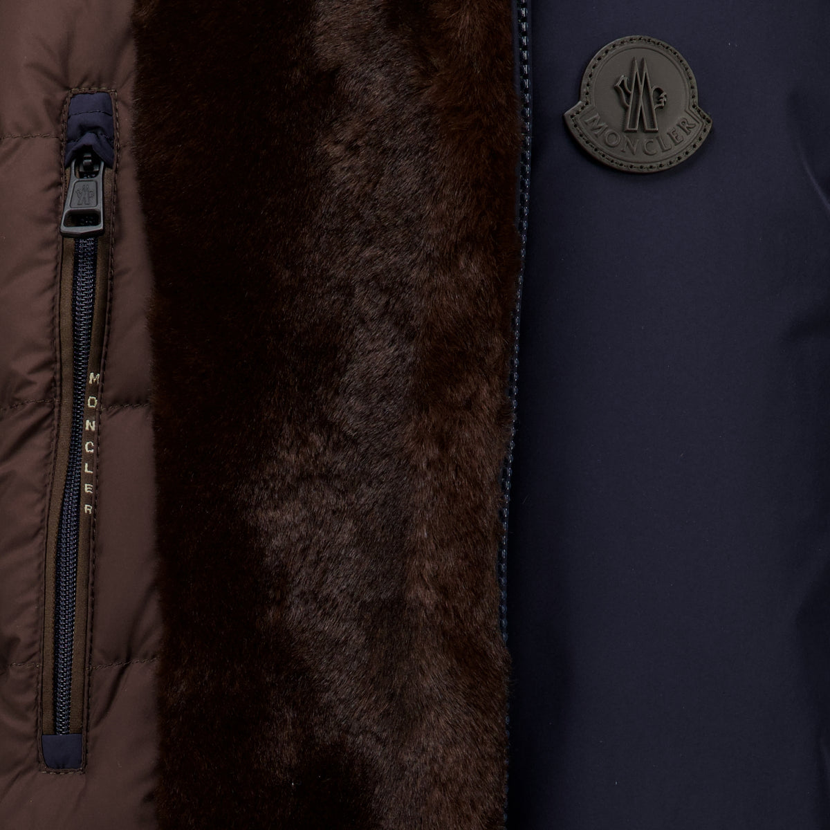 Manteaux Zambood Navy Blue Down Jacket Moncler Bleu foncé Homme