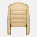 Maille Cardigan matelassé beige Moncler Beige Femme