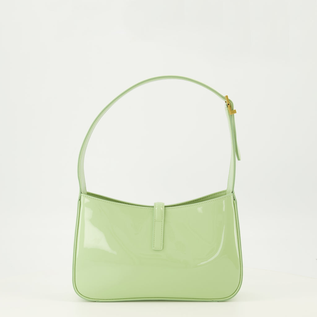 Immagine dell'articolo borsa Le 5 à 7 in pelle lucida blu del marchio Saint Laurent per donna - Collezione Primavera-Estate 2026 - Vista Posteriore