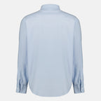 Image de l'article Chemise bleu en coton de la marque Ami PARIS pour Homme - Saison Printemps-Été 2026 - Vue de Dos