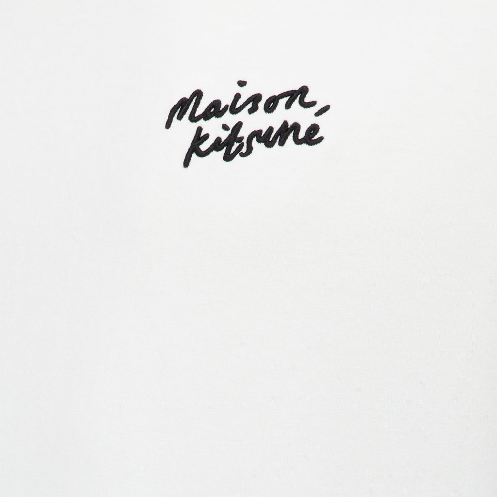 T-shirts T-shirt brodé blanc Maison Kitsune Blanc Homme