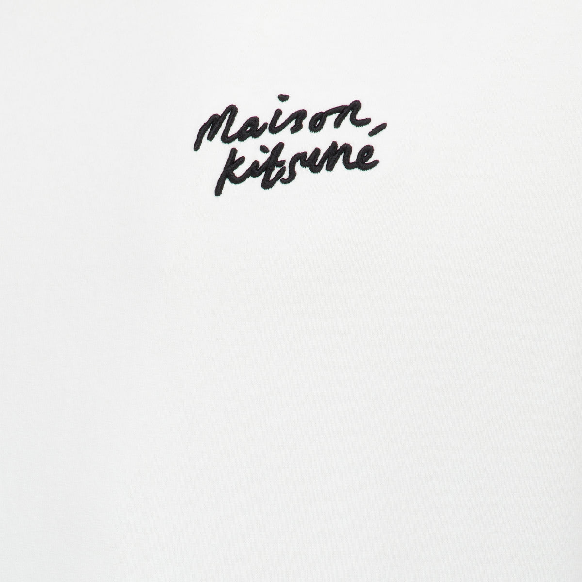 T-shirts T-shirt brodé blanc Maison Kitsune Blanc Homme