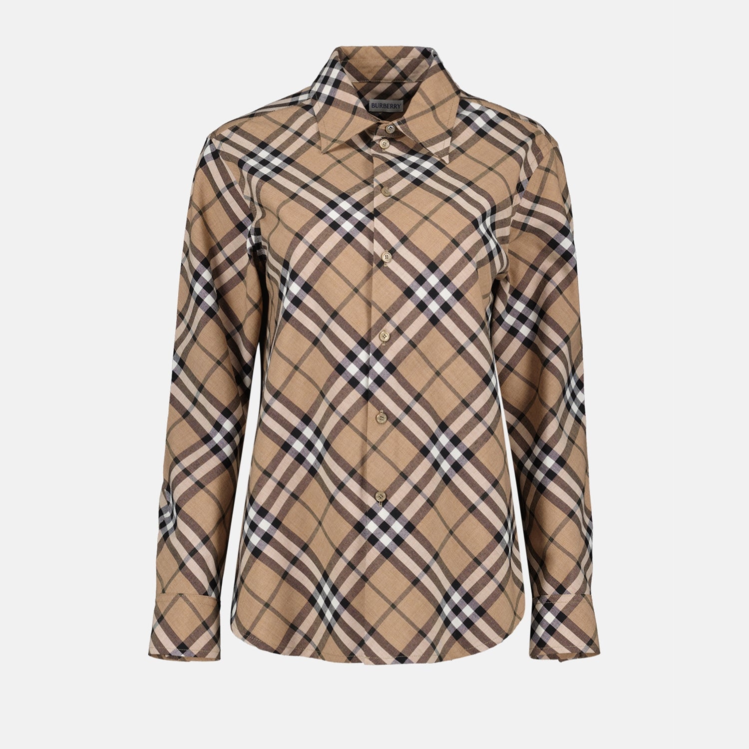 Shirts Checkered Shirt Burberry Beige Femme