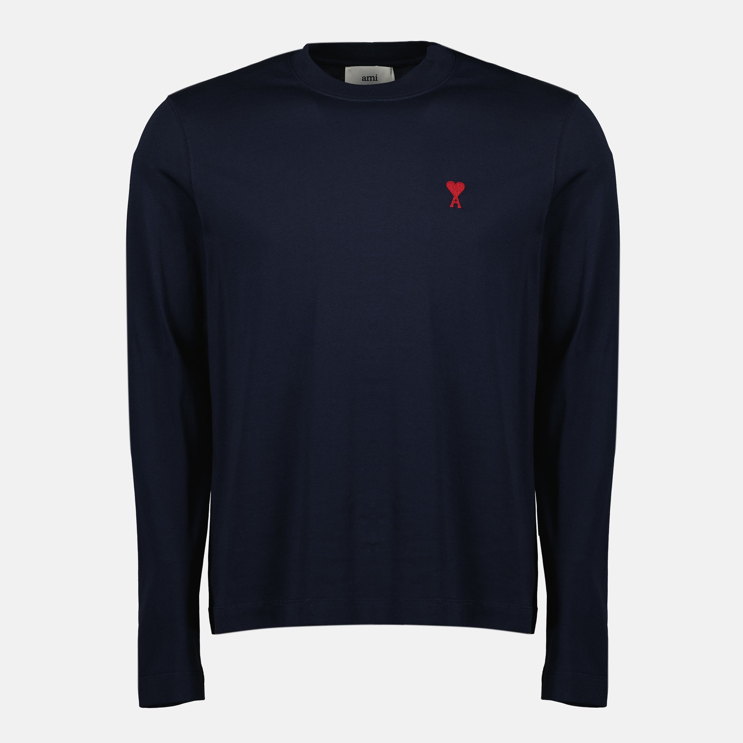 Image de l'article T-shirt manches longues Ami de coeur de la marque Ami PARIS pour Unisex - Saison Automne-Hiver 2025 - Vue de Face