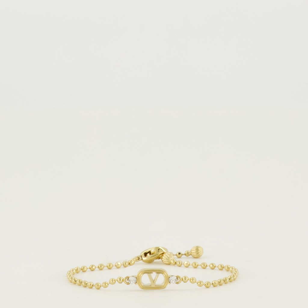 Bijoux Bracciale Ovalette in Metallo e Cristalli Swarovski® Oro Valentino Garavani Doré Femme