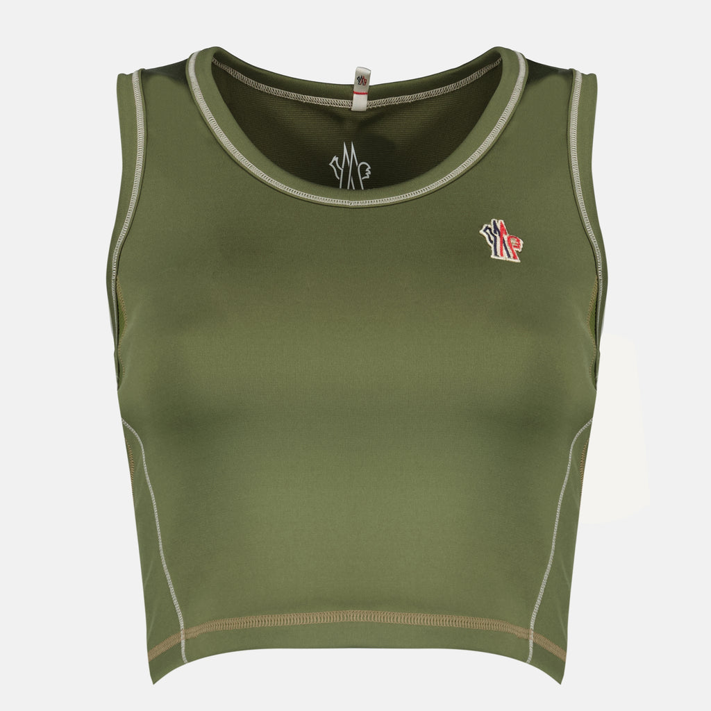 Tops 카키 스포트 탑 인 폴라텍® Moncler Grenoble Kaki Femme