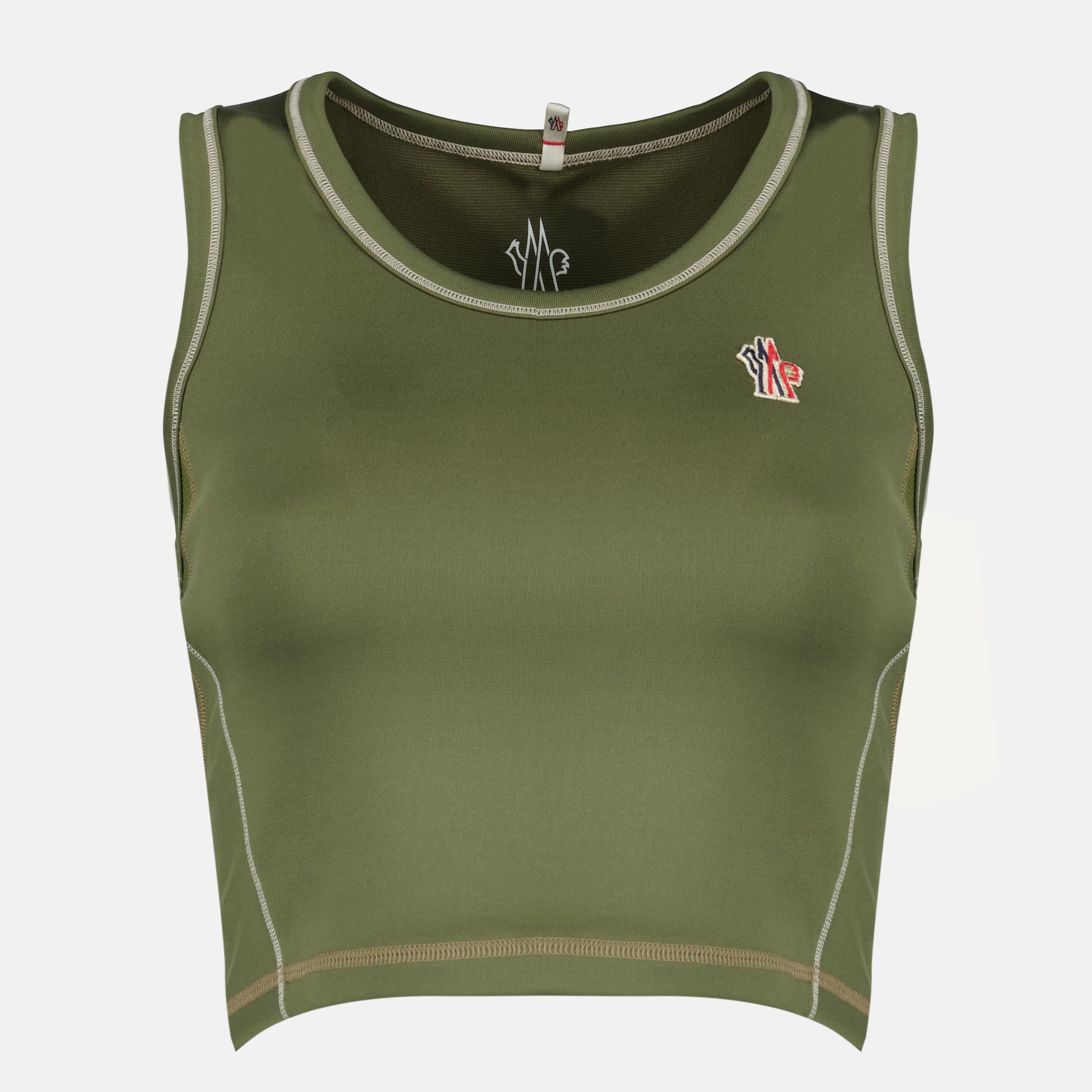 Tops Haut de sport kaki en Polartec® Moncler Grenoble Kaki Femme