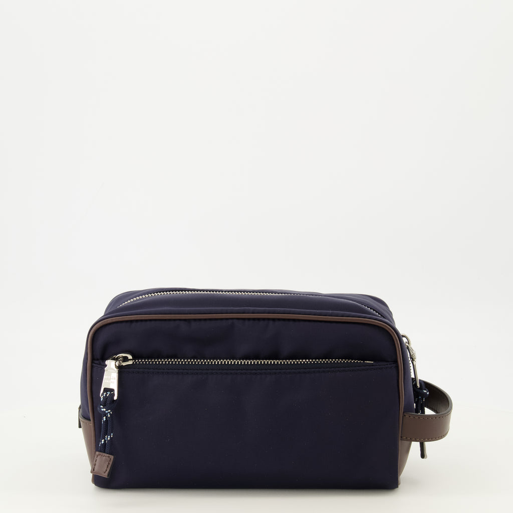 Pochettes Pouch SpeedRock Blu Navy in Re-Nylon e Pelle Prada Bleu foncé Homme