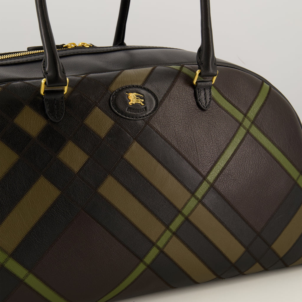 Sacs de sport et voyage 하이랜드 체크 볼링 백 Burberry Marron Homme
