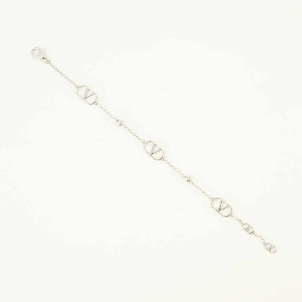 Bijoux Pulsera de metal VLogo Valentino Garavani Argenté Homme