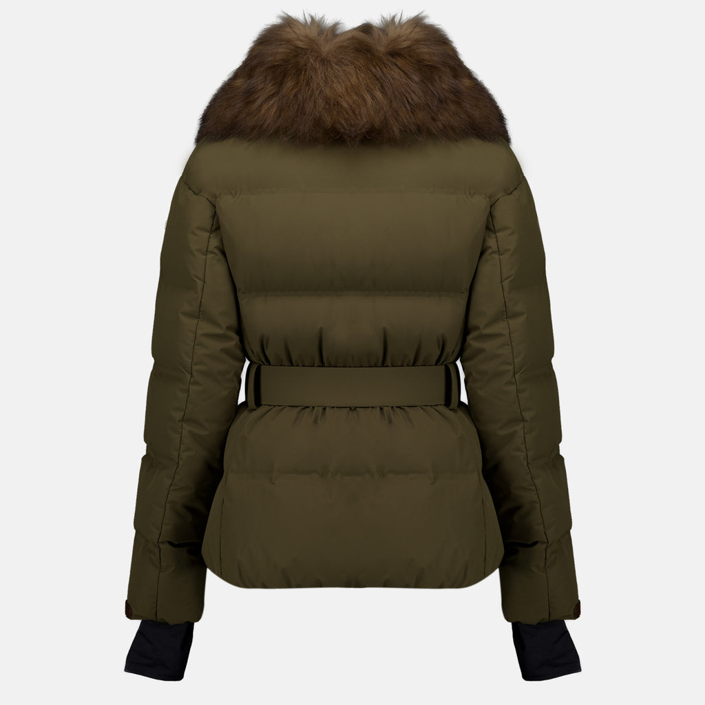Manteaux 시오울 카키 스키 재킷 Moncler Grenoble Kaki Femme