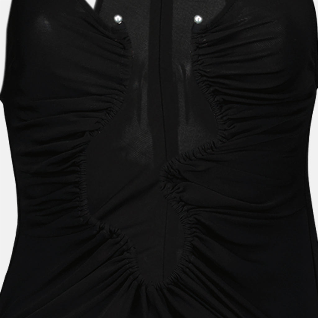 Image de l'article Robe courte Salacia noire de la marque Christopher Esber pour Femme - Saison Automne-Hiver 2025 - Vue détaillée_1